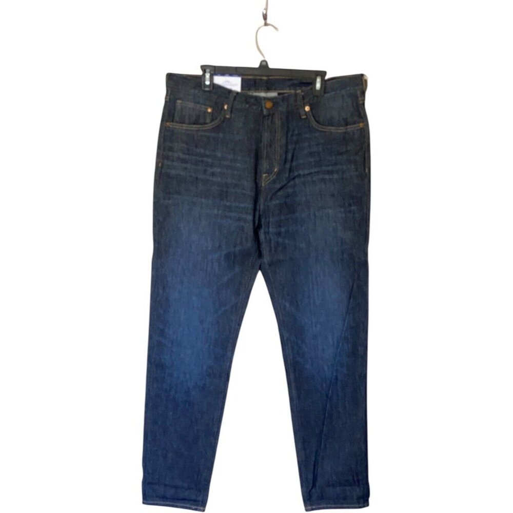 H&M Denim Jeans Men's 36x32 Dark Wash Tapered New with Tags India